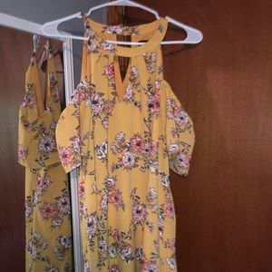 women’s yellow dress